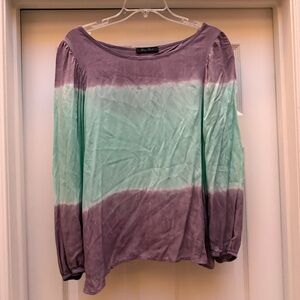 Honey Punch Purple and Mint Blouse
